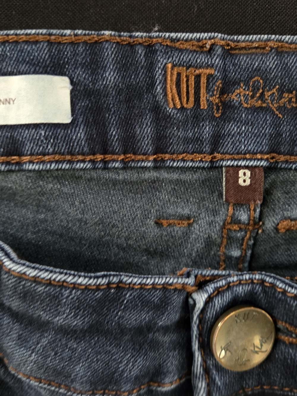 Kut from the Kloth MIA Skinny Indigo Denim Jeans Size 8